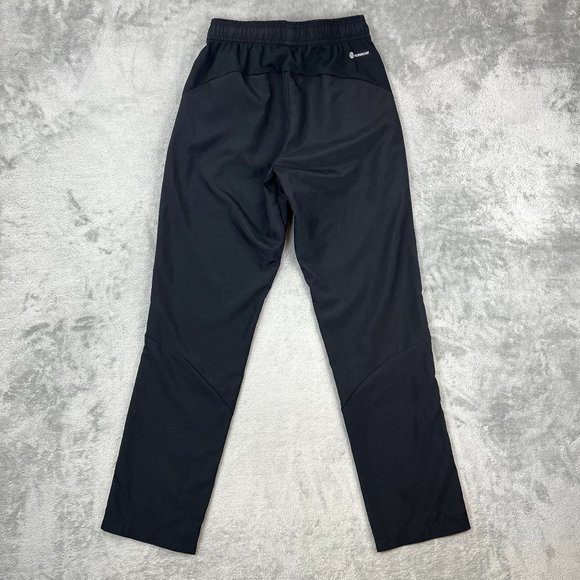 ADIDAS Aeroready Performance Athletic Black Lightweight Track Pants Small - Picture 3 of 8